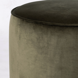 Sinclair Round Ottoman in Surrey Olive