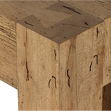 Abaso Console Table in Rustic Ash Oyster