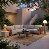 Teras Sectional in Light Grey