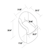 Aspen Swivel Chair - Charcoal