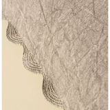 Scalloped Edge Cushion - Silver Grey 20" x 20"