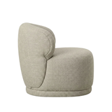 Rollo Club Chair in Twill Ivory