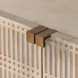 Kelby Small Media Console in Light Wash