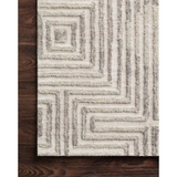 Ehren Diamond Rug in Grey/Silver