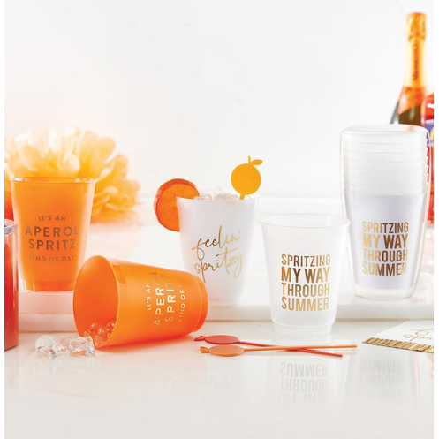 Feelin' Spritzy - Gold Frost Cup - Set of 8