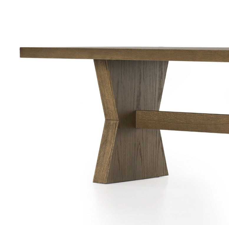 Tia Dining Table in Drifted Oak Solid