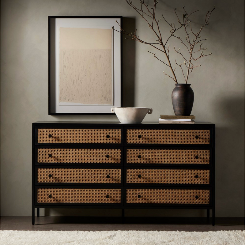 Natalia 8 Drawer Dresser in Vintage Black