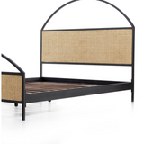 Natalia Bed King in Natural Circle Cane