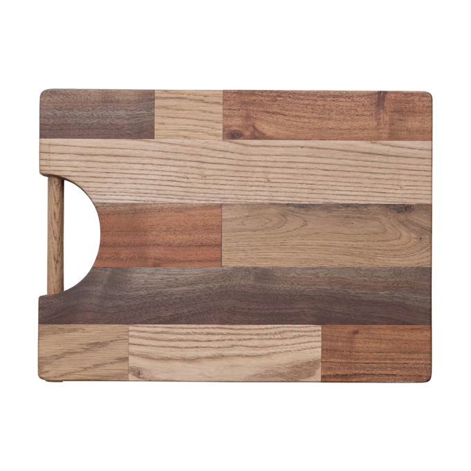 Acacia, Pine & Mango Wood End Grain Cheese/Cutting Board