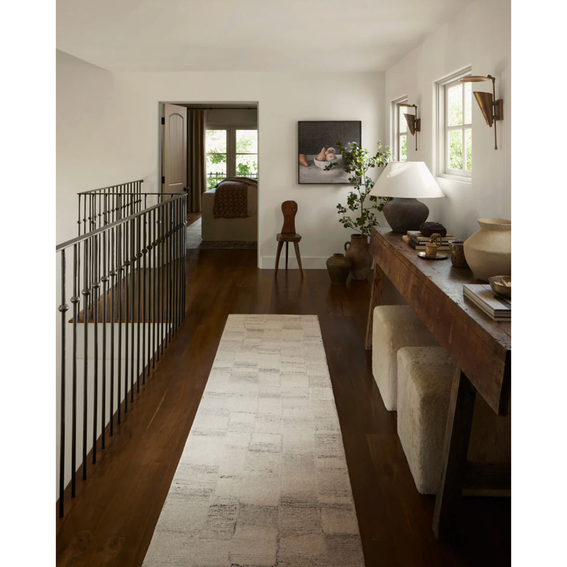 Rocky Rug in Ivory/Silver