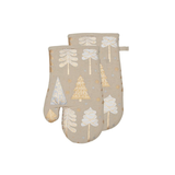 Festive Trees Oven Mitts