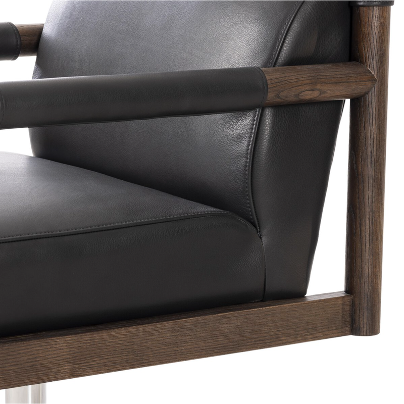 Kiano Desk Chair in Bosa Black