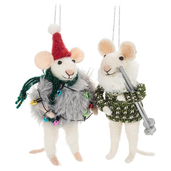 Winter Mouse Ornament