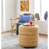 Tropics Jute Ottoman