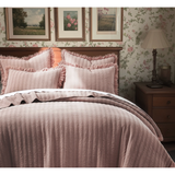 Wilhemina Quilt Set in Dusty Rose