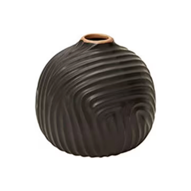 Zeno Vase Black