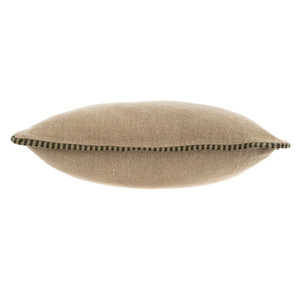 Honfleur Linen Cushion - Charcoal