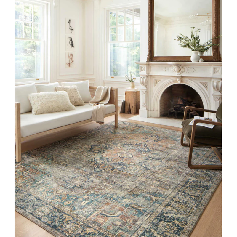 Margot Rug in Terracotta/Lagoon