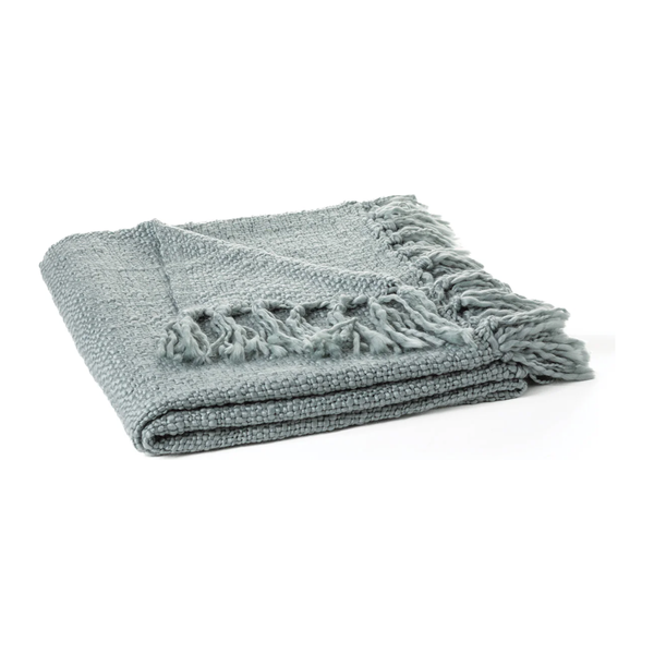 Mollo Throw in Soft Blue