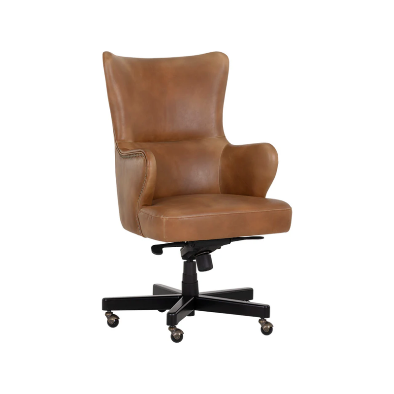 Hubert Office Chair in Tabacco Tan