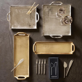 Silver Aluminum Tray