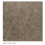 Curvo Counter Stool - Crazy Horse Grey - Black Metal Legs
