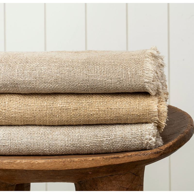 Culver Woven Table Runner in Oyster