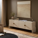 Cressida Media Console in Ivory