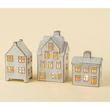 Winter Chalet Tealight House Large