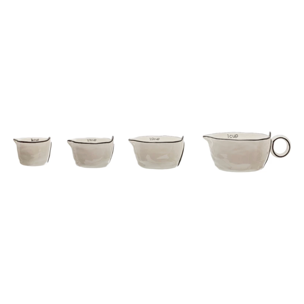 Stoneware Measuring Cup Set of 4