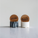 Marble Salt & Pepper Pots | Set of 2