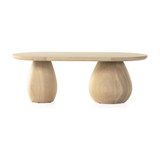 Merla Wood Coffee Table in Natural Ash