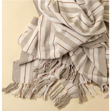 Cavendish Cotton Throw - Sand 50" x 60"