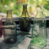 Recycled Glass Bottle Vase - Black