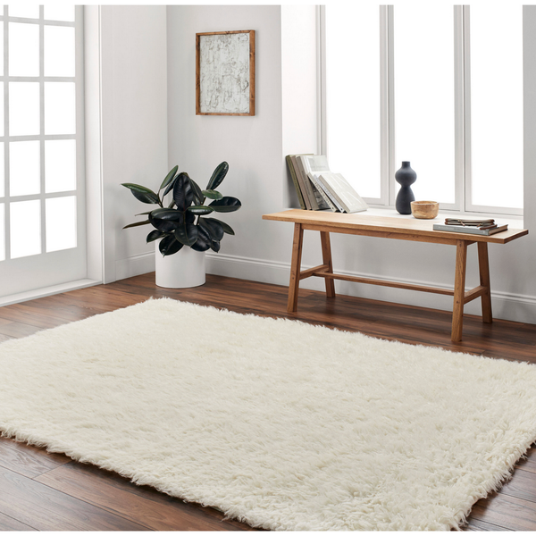 Alpaca Shag Rug in Cream