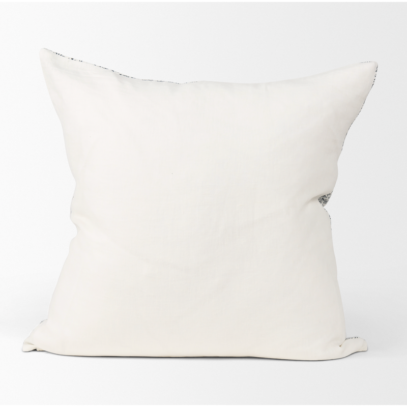 Jayne Cushion - Cream and Indigo