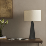 Leander Table Lamp in Antique Pewter