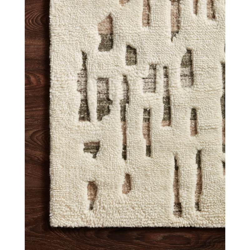 Bennett Rug in Ivory / Forest