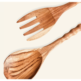 Wooden Fork and Spoon Set