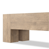 Abaso Accent Bench in Whitewash Rustic | 70"