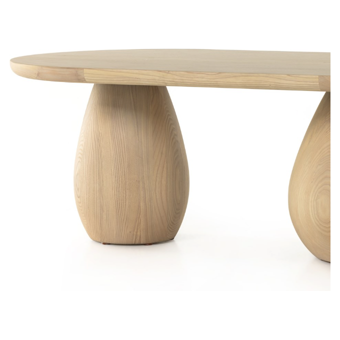 Merla Wood Coffee Table in Natural Ash