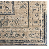 Patterned Silence Rug in Midnight Navy