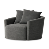 Chloe Swivel Chair in Gibson Smoke