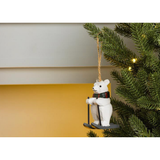 Skiing Polar Bear Ornament
