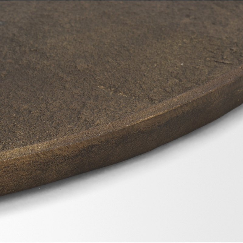 Jianna Oval Tray in Antique Gold