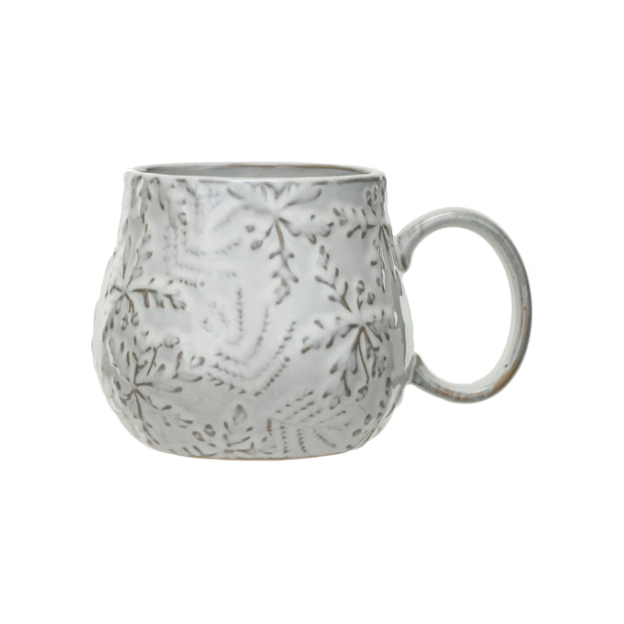 Snowflake Stoneware Mug