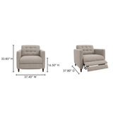 Bridgers Power Recliner Chair Warm Grey