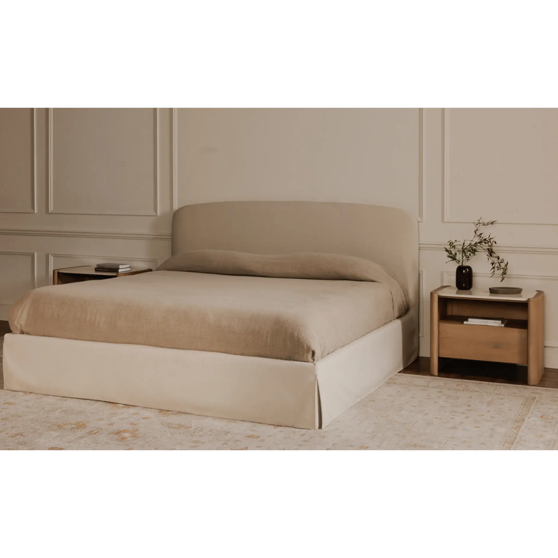 Joan Storage Bed in Cream