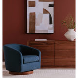 Oscy Swivel Chair Dark Atlantic