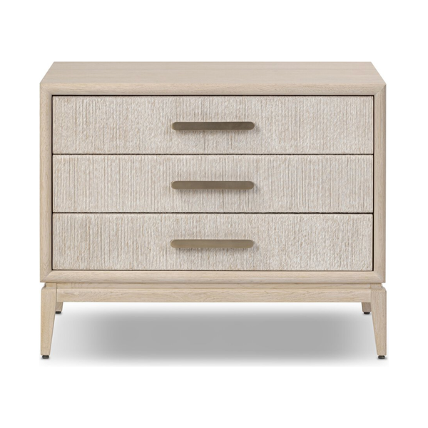 Rosenell Closed Nightstand in Natural Oak Veneer
